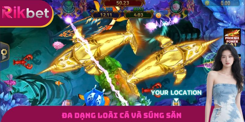 Đa dạng loài cá và súng săn