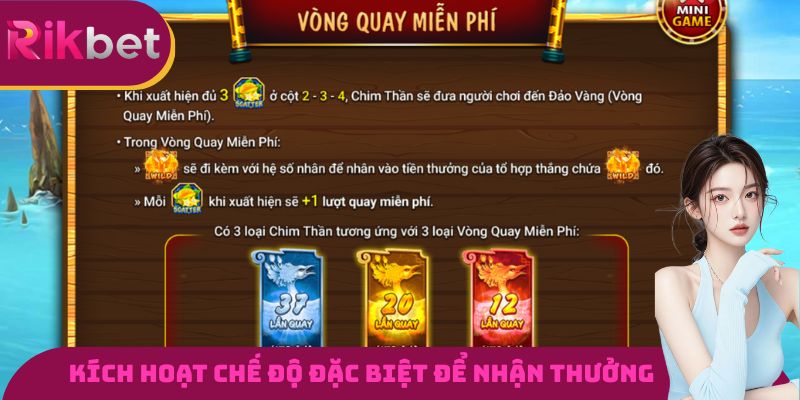 Kích hoạt chế độ đặc biệt để nhận thưởng từ game