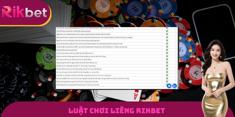 Luật chơi liêng RIKBET