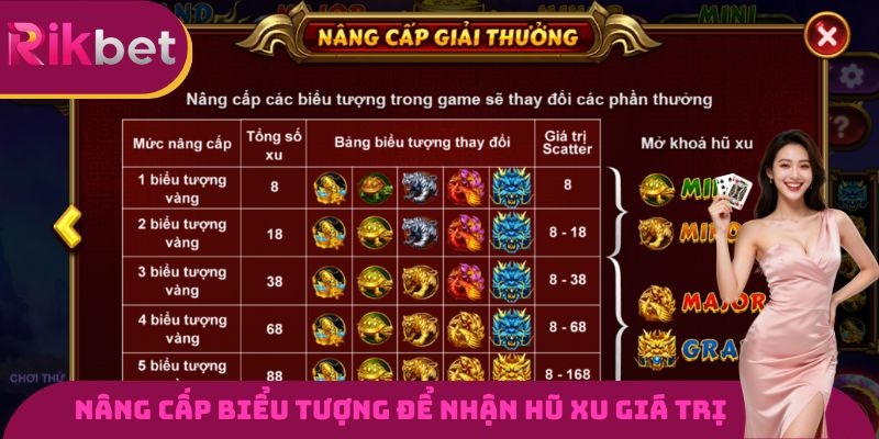 Nâng cấp biểu tượng để nhận hũ xu giá trị